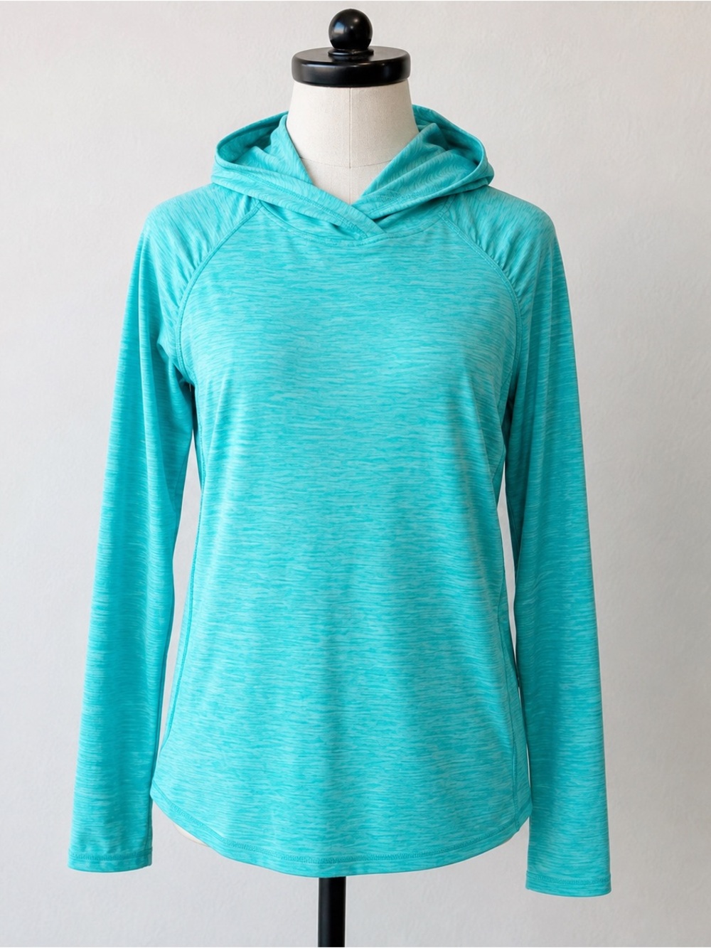 Women’s Lightweight Teal Hooded Performance Top
